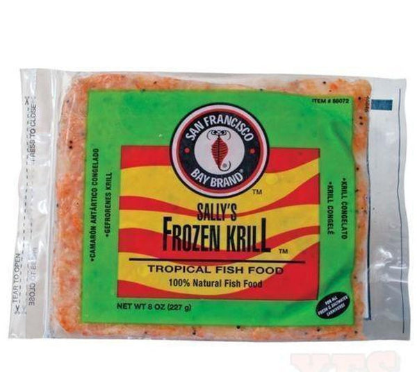 X5 Packs - 8 Oz Squid Flat Pack Fish Food - Frozen - For Finicky