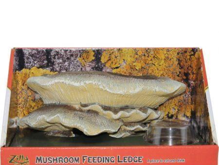 Zilla Mushroom Feeding Ledge Reptile Decor