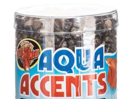 Zoo Med Aquatic Aqua Accents Aquarium Substrate - Dark River Pebbles