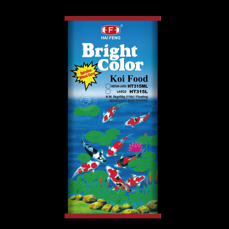 Bright Color Koi Food Large 5kg - Hai Feng (HT315L)